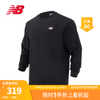 NEW BALANCE NB23男款舒适简约透气运动跑步长袖T恤 BK 5DD37621 XL