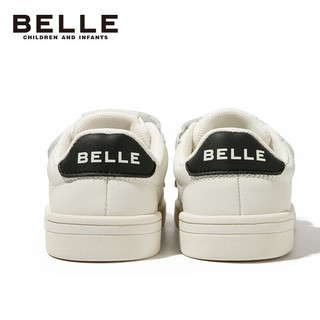 BeLLE 百丽 童鞋23年秋季儿童运动鞋女童软底跑步鞋宝宝时尚休闲鞋 黑色