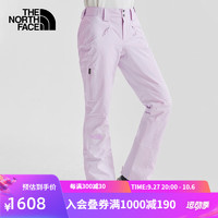 北面（The North Face）夹棉滑雪裤冲锋裤女单板双板户外防水保暖22秋冬4R1I 6S1/紫色 XS/155