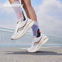 Saucony索康尼啡速3冲金时刻跑步鞋女训练竞速跑鞋缓震运动鞋白金40