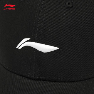 李宁棒球帽2023运动生活系列鸭舌帽帽子AMYT327 黑色-1 F