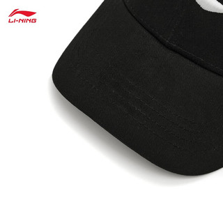 李宁棒球帽2023运动生活系列鸭舌帽帽子AMYT327 黑色-1 F