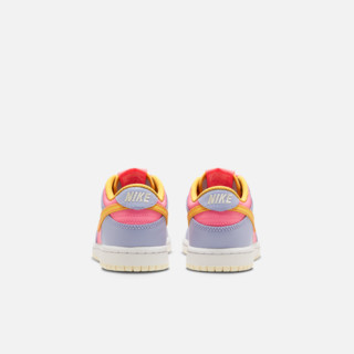 NIKE 耐克 DUNK LOW(PS) 男女童通用板鞋 DH9756-500 薄雾灰蓝/脉冲柠檬黄绿/珊瑚红/珊瑚粉红 28码