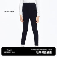 little MO&Co.抑菌 little moco童装装女童修身弹力打底长裤KBC3PAT037 黑色 110/50