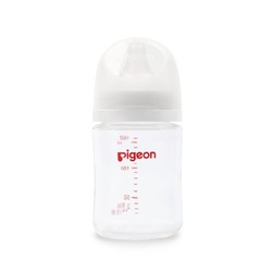 Pigeon 贝亲 自然实感第3代PRO系列 玻璃奶瓶 160ml S 1月+