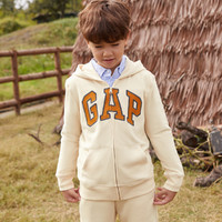 Gap 盖璞 男女童LOGO法式圈织软卫衣762922秋季儿童装外套