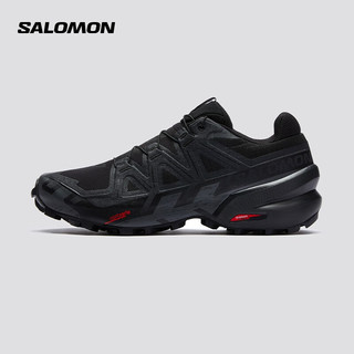 salomon 萨洛蒙 男款 户外运动防水透气贴合竞速越野跑鞋 SPEEDCROSS 6 GTX 黑色 417386 UK8(42)