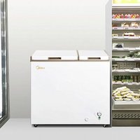 Midea 美的 202升 家用囤货冰柜 双顶开双温柜 一级能效 省电低音卧式冰箱BCD-202DKM(E)