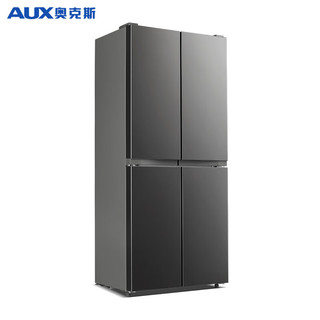 AUX 奥克斯 冰箱410升大容量钛银灰 独立保鲜