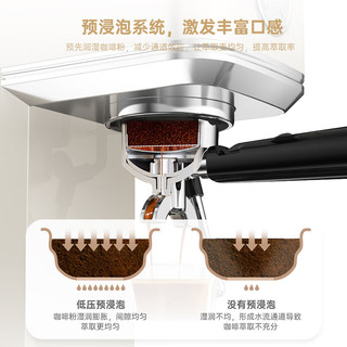 Schneider 施耐德 咖啡机套装意式浓缩咖啡机全半自动家用小型打奶泡 意式半自动萃取