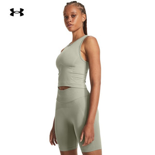 安德玛 UNDERARMOUR）秋冬Seamless女子训练运动背心1379148 绿色504 M