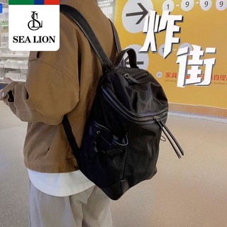 SEALION SEA LION2023新款潮时尚百搭牛津布配撞色登山通勤邮差背包双肩包