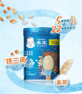 88VIP：Gerber 嘉宝 米粉 国产版 2段 混合谷物味 250g