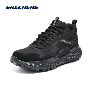 斯凯奇Skechers男子时尚耐磨高帮鞋舒适运动鞋894281 全黑色/BBK 45 