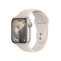 限地区：Apple 苹果 Watch Series 9 智能手表 GPS款 41mm 星光色 橡胶表带 S/M
