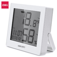 DL 得力工具 得力（deli）温度计家用室内温湿度计台放壁挂式室内高精度温度湿度计颜色随机 LCD屏显 8813