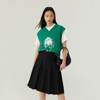 丽丽 LILY半身裙女时尚通勤高级感A字半身裙 S 黑