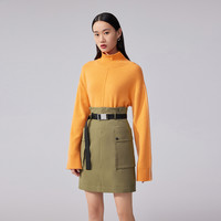 丽丽 LILY机能感帅气工装风修身高腰半身裙女