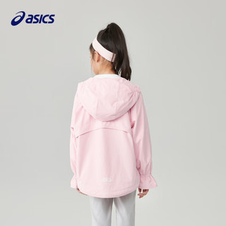 asics/亚瑟士童装秋季女童运动休闲插肩连帽梭织便服 8871丁香粉 150cm