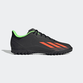 adidas阿迪达斯X SPEEDPORTAL.4男飞盘硬人造草坪足球运动鞋 黑色/橙色 43(265mm)