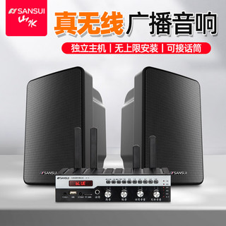 山水（sansui）T95B壁挂音响 挂壁式公共广播系统喇叭背景音乐 挂墙音箱 学校教室听力会议餐厅商铺奶茶店餐厅