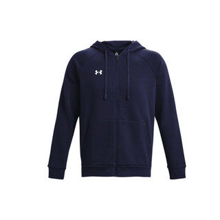 安德玛 UNDERARMOUR）Rival男子抓绒训练运动连帽外套1379767 深蓝色410 XL