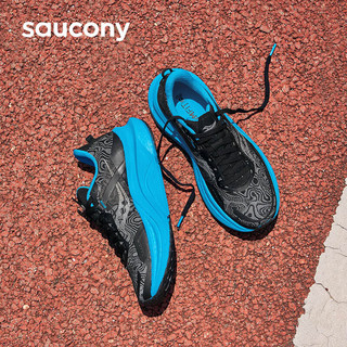 Saucony索康尼坦途TEMPUS跑步鞋女缓震支撑跑鞋轻量运动鞋黑兰38