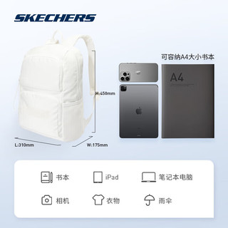 SKECHERS 斯凯奇 丨Skechers通勤电脑包大容量书包背包大双肩包L320U196