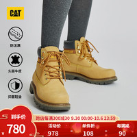 CAT 卡特彼勒 卡特马丁靴经典大黄靴工装靴鞋子男女同款防水户外短靴 女士 39