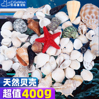 PLUS会员：茨格曼  鱼缸造景小贝壳海螺套餐装饰品水族箱仿真造景摆件套装
