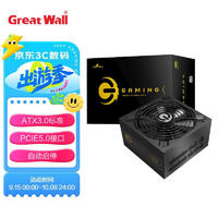 Great Wall 长城 额定750W G7金牌全模组电源（ATX3.0标准/自动启停/全电压/单路12V/PCIE5.0供电）