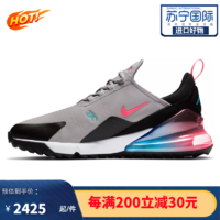 NIKE 耐克 AirMax270G气垫缓震新款男士高尔夫球鞋运动鞋 灰色CK6483 45.5码/US11.5