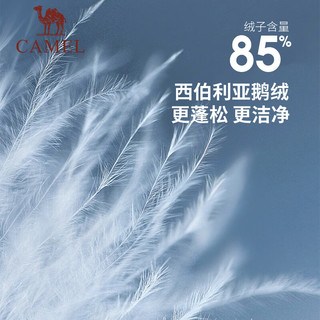 骆驼（CAMEL）户外冲锋衣男冬西伯利亚鹅绒三合一登山服防水防风保暖外套 幻影黑，男 XS