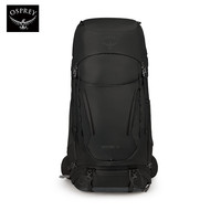 OSPREY小鹰Kestrel 58户外双肩背包登山徒步男轻大容量多仓 黑色WXS/S