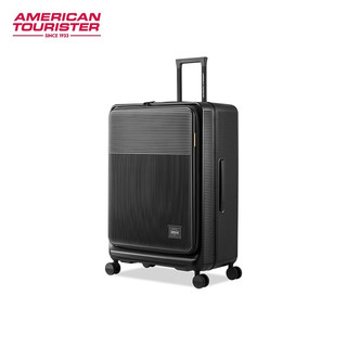 美旅「」胖胖箱大容量前开口旅行箱小型拉杆箱行李箱NF3 炭灰色 20英寸