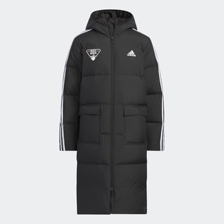 adidas阿迪达斯轻运动男大童冬季运动连帽保暖羽绒服IN5211 黑色 152CM