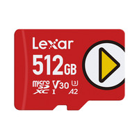 Lexar 雷克沙 TF卡512G任天堂游戏手机扩容switch存储内存卡