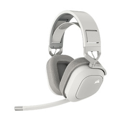 USCORSAIR 美商海盗船 HS80 MAX 耳罩式头戴式2.4GHz双模游戏耳机 白色 无线版