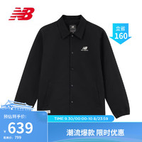 NEW BALANCE 23年男女同款运动休闲时尚百搭夹克外套5AD38111 BK L