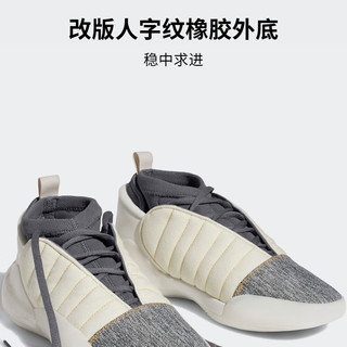 adidas阿迪达斯哈登同款7代男子签名版专业boost篮球鞋IF5619 米白色/灰色 41(255mm)