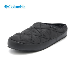 哥伦比亚 户外23秋冬新品男子银点保暖一脚蹬休闲拖鞋BM7722 010（黑色） 42(27cm)