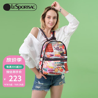 LeSportsac 乐播诗女背包百搭双肩包时尚背包旅行包7812七夕情人节礼物 黄金时代