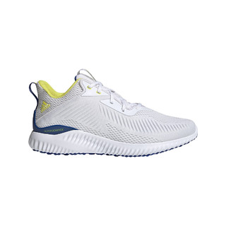 adidas 阿迪达斯 alphabounce男鞋女鞋跑步鞋网面透气低帮白色运动鞋