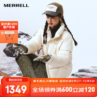 迈乐（Merrell）户外休闲保暖羽绒服棉服23轻量羽绒外套防风舒适休闲百塔 MC1230005-WT04米白（女） S