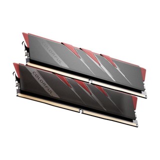 COLORFUL 七彩虹 16GB (8G×2) DDR4 4000 台式机内存条 马甲条 战斧·赤焰系列