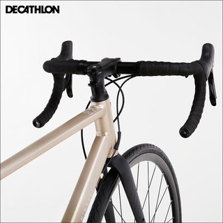 迪卡侬（DECATHLON）自行车公路车RC500铝制碟刹弯把变速公路自行车至尊金L-4834008