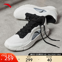 安踏（ANTA）运动鞋男女有氧体能训练跳绳缓震跑步羽毛球鞋 纸莎白/黑-1 6.5(男39)