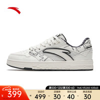 ANTA安踏街顽丨板鞋女鞋厚底潮流鞋运动休闲鞋122338053 象牙白/黑-10 6(女36.5)