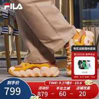 斐乐（FILA） 可颂面包鞋运动鞋女2023冬休闲鞋老爹鞋 布朗熊/印度棕-SI 38.5