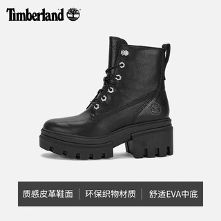 添柏岚（Timberland）女鞋高帮靴户外舒适显高A41S7 A41S7W/黑色 36